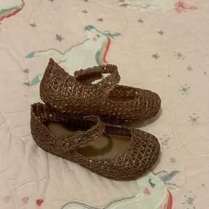 Mini Melissa Campana size 9 toddler rose gold